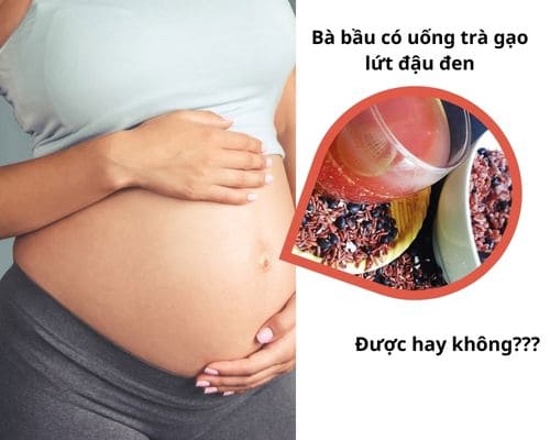 bà bầu uống trà gạo lứt đậu đen được không