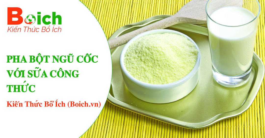 Cách pha bột ngũ cốc với sữa công thức - Boich.vn